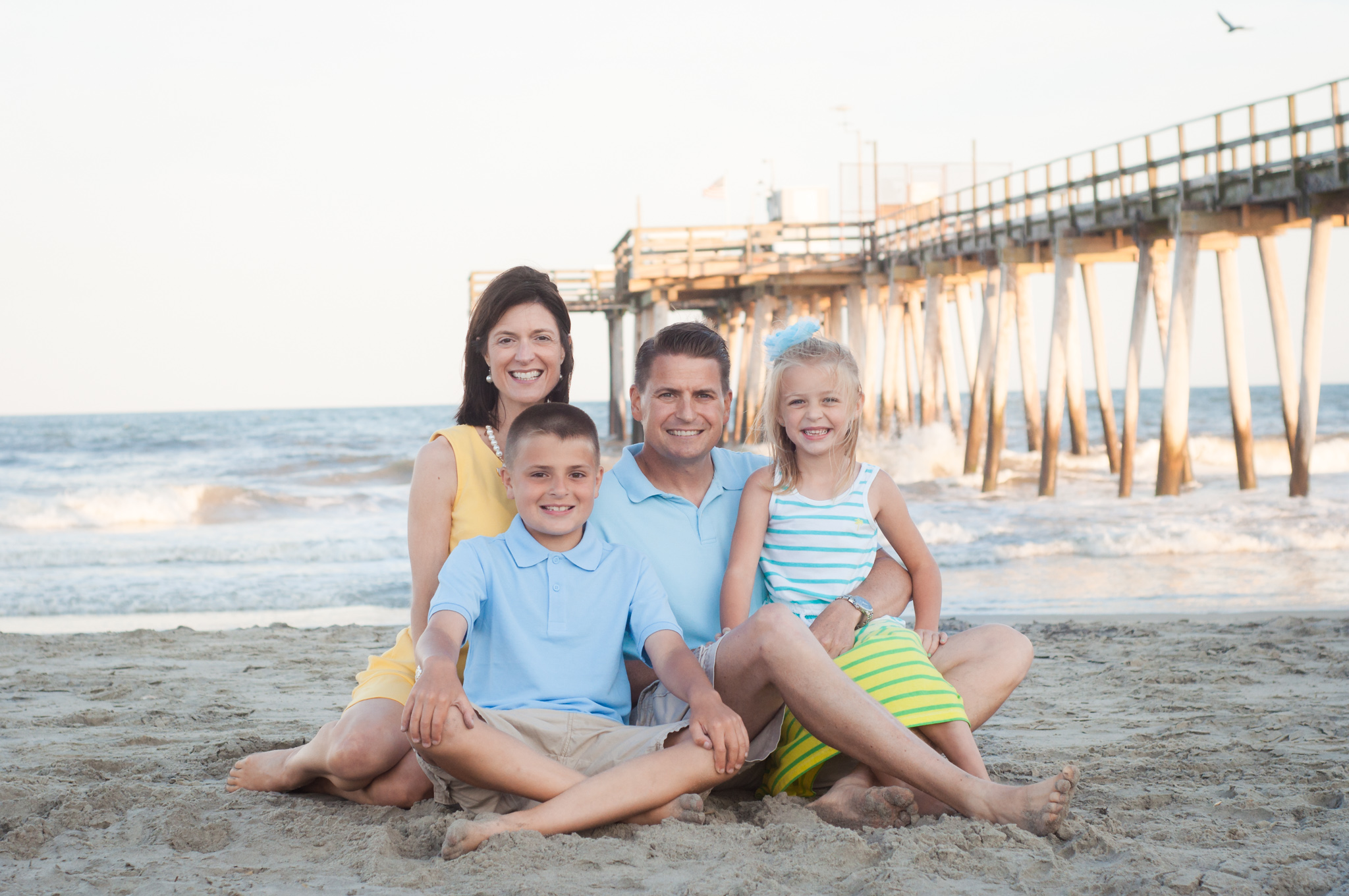 fishing pier beach portrait