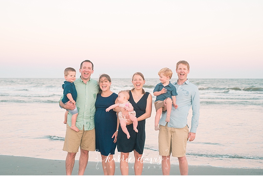 two family beach portraits in Avalon NJ