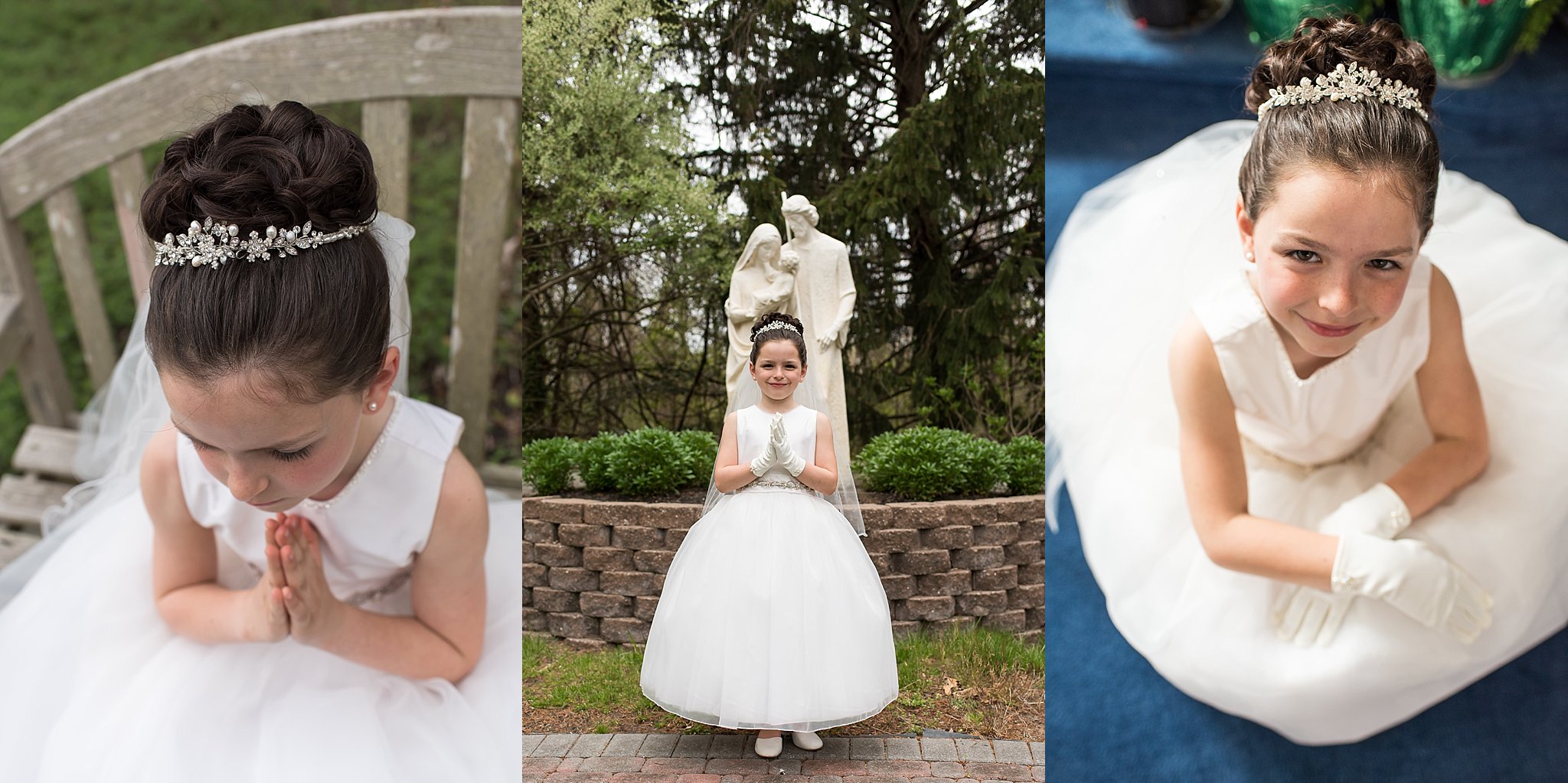 cute girl photo first communion