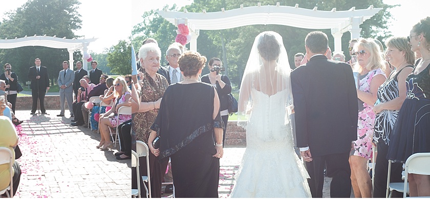 outdoor wedding ceremonyBlue Heron Pines Wedding photos