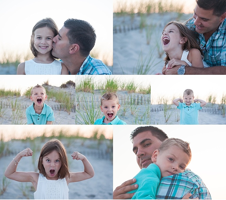 beach portraits at the jersey shore