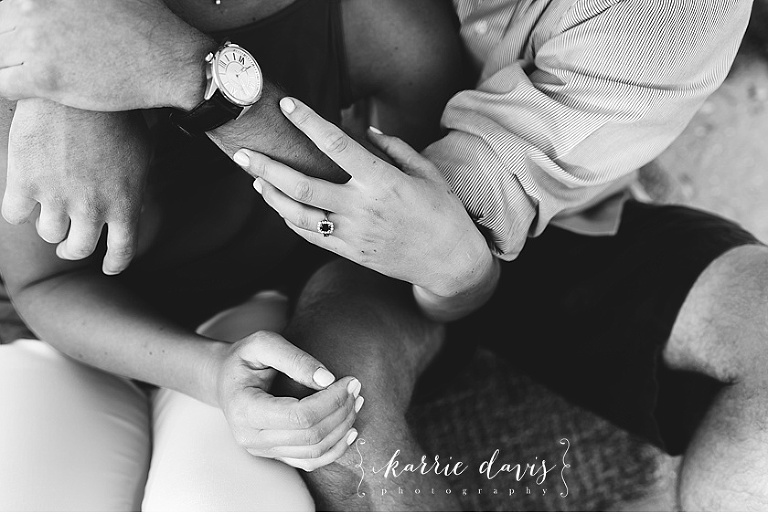 Jersey shore engagement portraits by Karrie Davis Photography