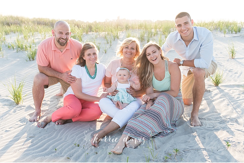 family beach posing ideas- Family shoot in Avalon NJ