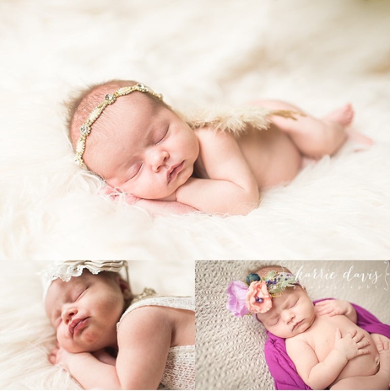 newborn portraits of baby girl - south jersey photographer offering newborn photography