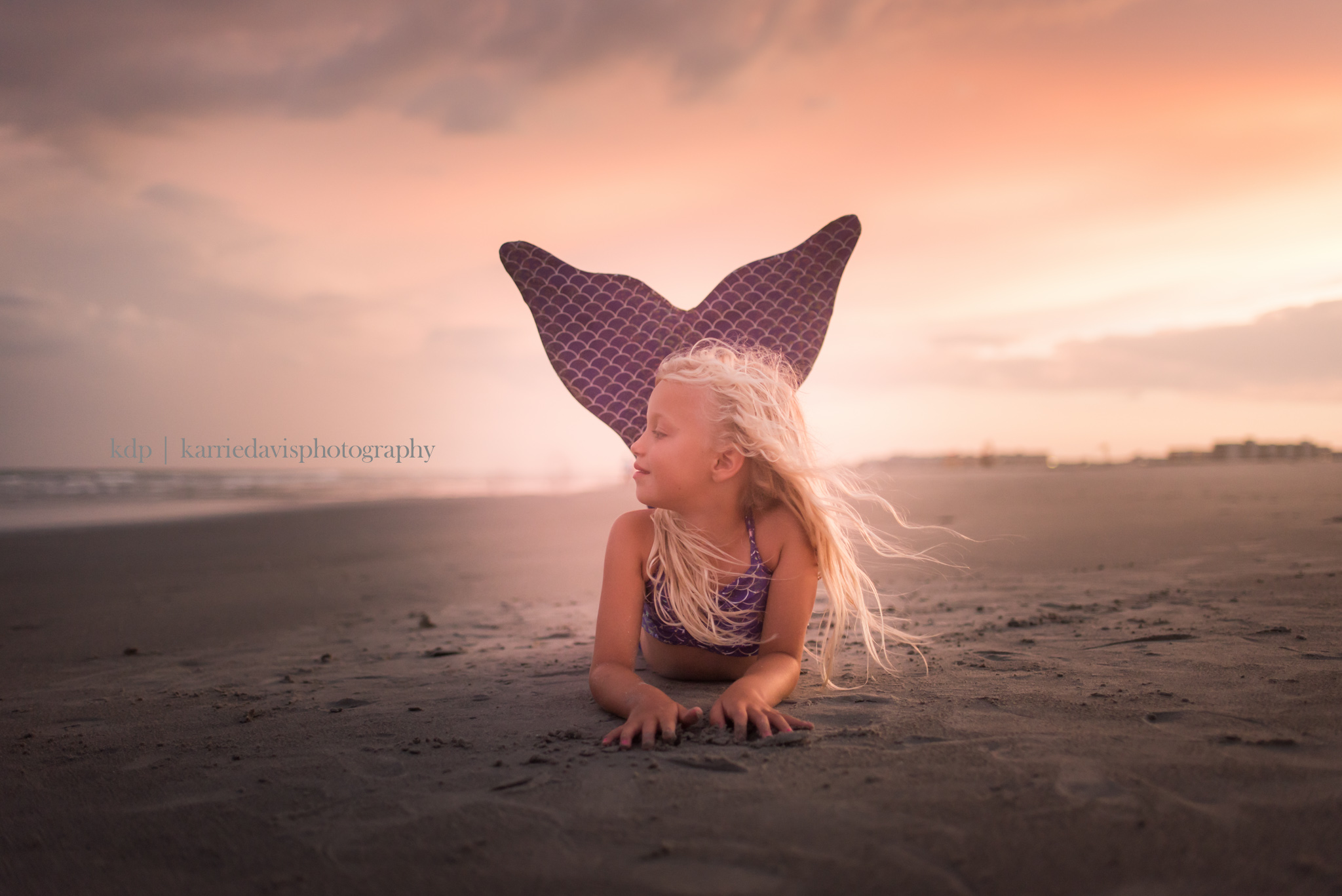 beach mermaid stunning portrait- NJ family beach photographer