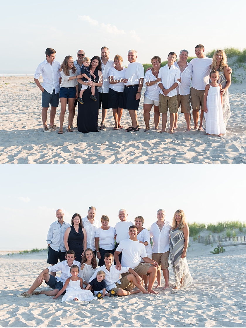 Ideas for family photos at the beach and what to wear
