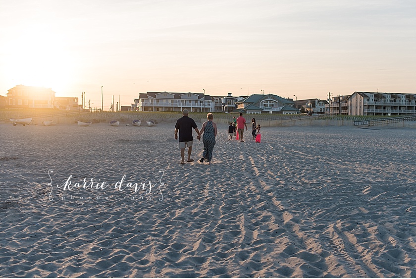 sunset family beach photos- South Jersey family photography