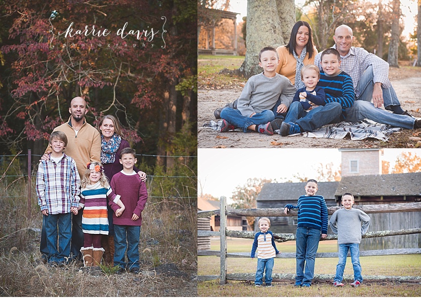 My top tip for deciding on what to wear for your fall family photos is start with mom then work remaining pallets and outfits in.