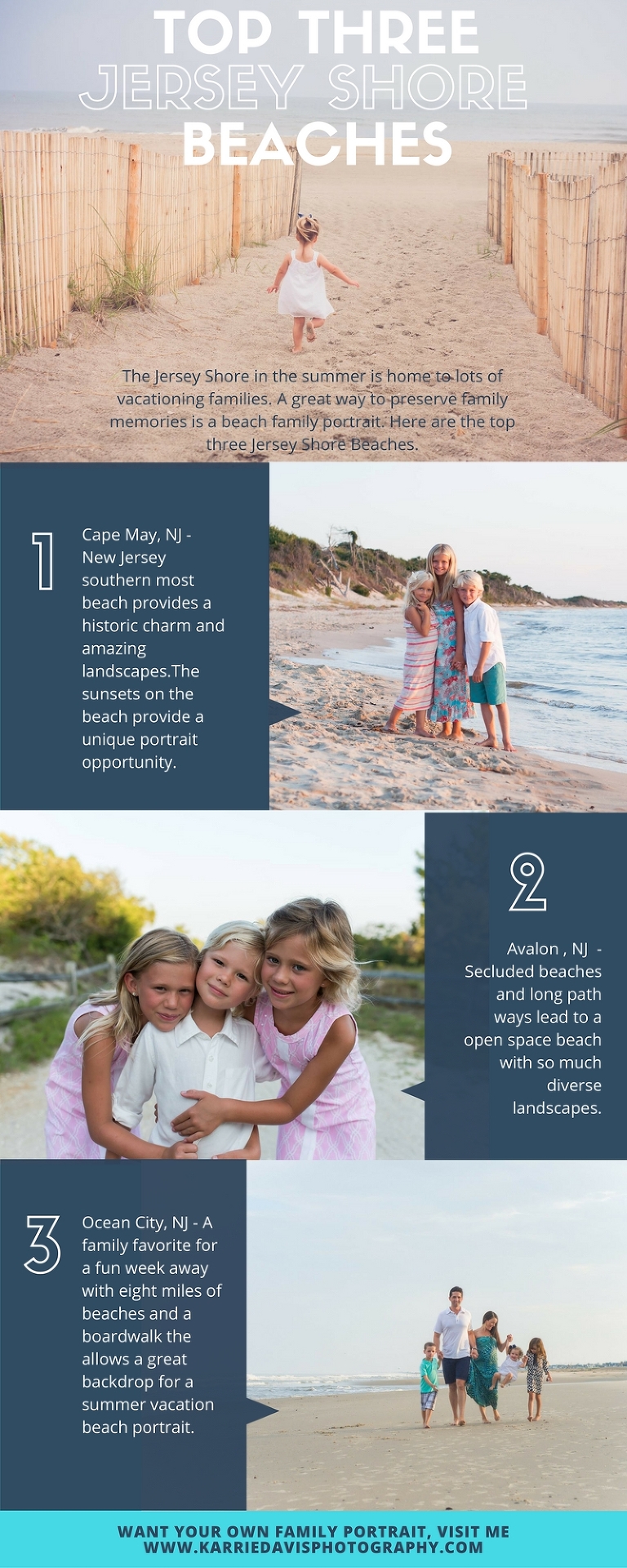 Best Beaches at the Jersey Shore for Family Portraits. NJ is a great place for family memories and photos.