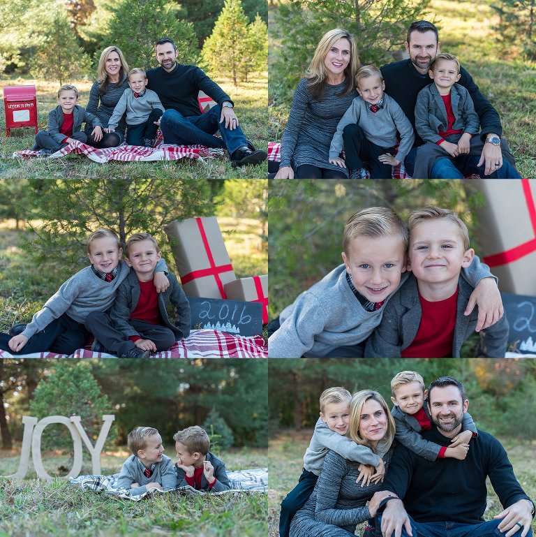 Nj Family photographer for Christmas pictures. Look at this fabulous set up with props 
