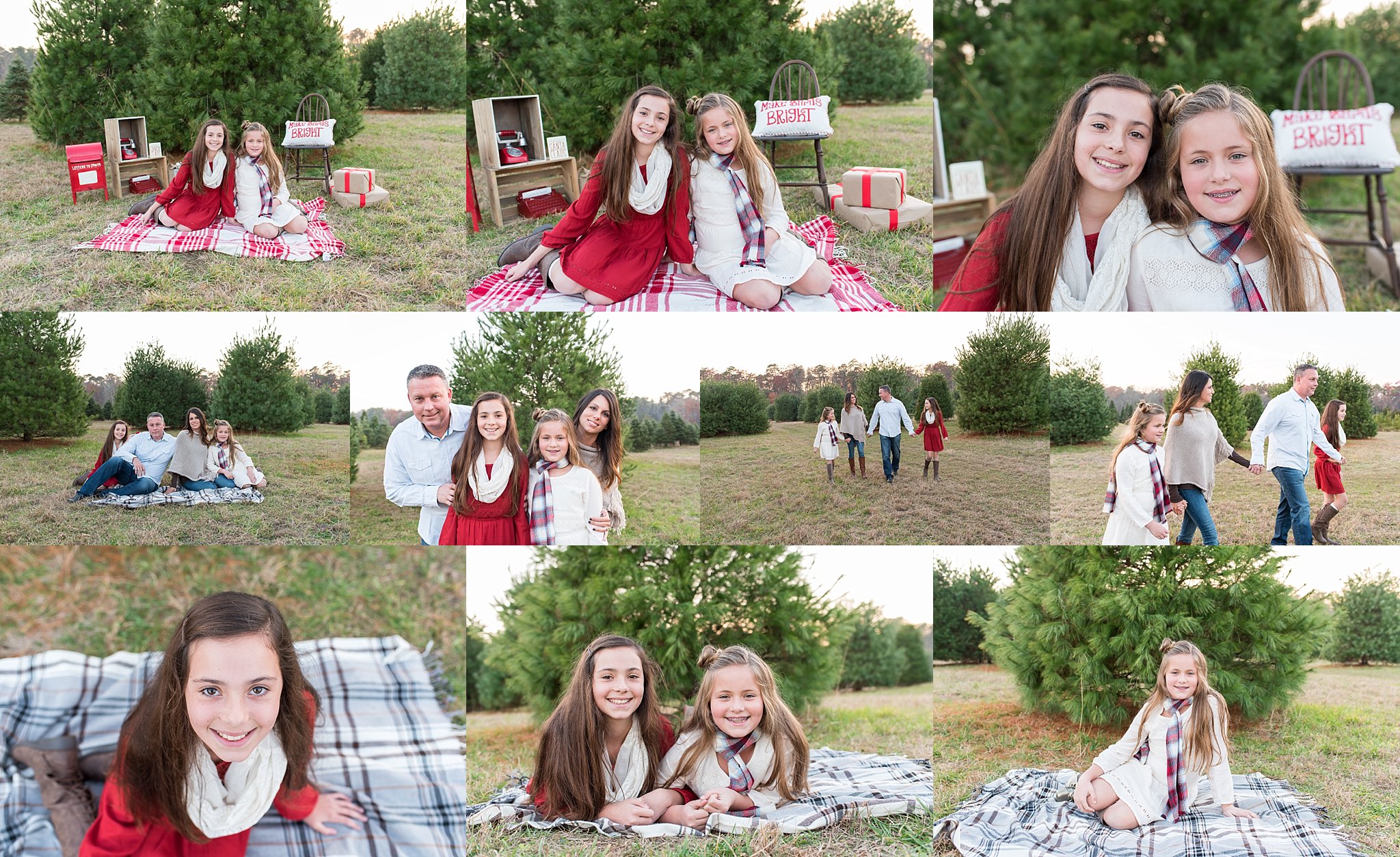 What should girls wear for family pictures, how about these cute dresses and scarf accessories? Photos by NJ family photographer Karrie Davis Photography