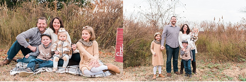 Beige and gray colors for holiday pictures make a great neutral combo for photos that can be used all year round