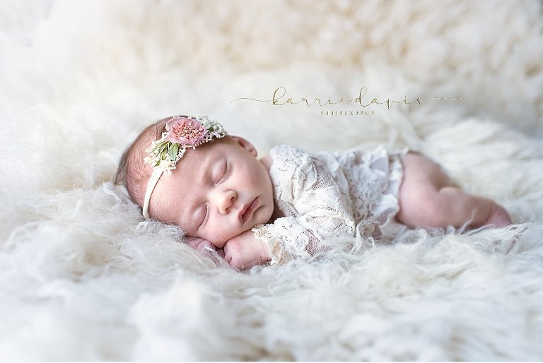 need outfit inspiration for newborn baby girl? I just fell in love with this lace dress and pink floral head band - Vintage inspired newborn