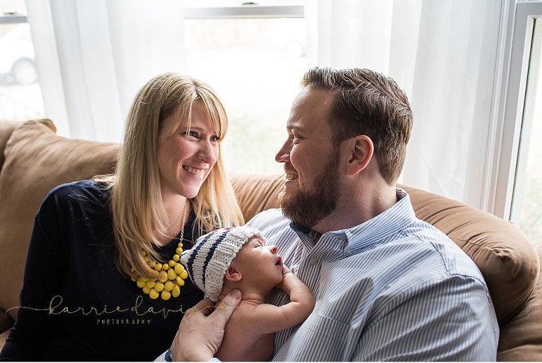 lifestyle type newborn photo sessions in New Jersey