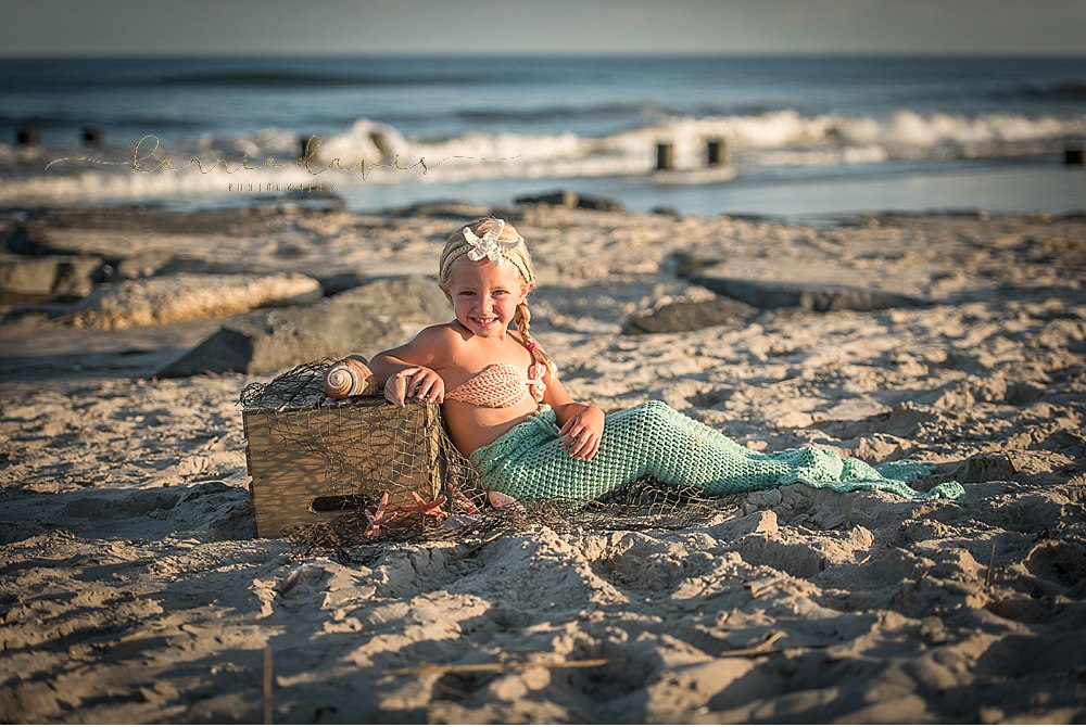 Cute mermaid costume- South Jersey beach 