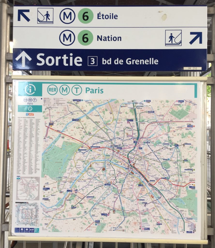 Paris Metro map