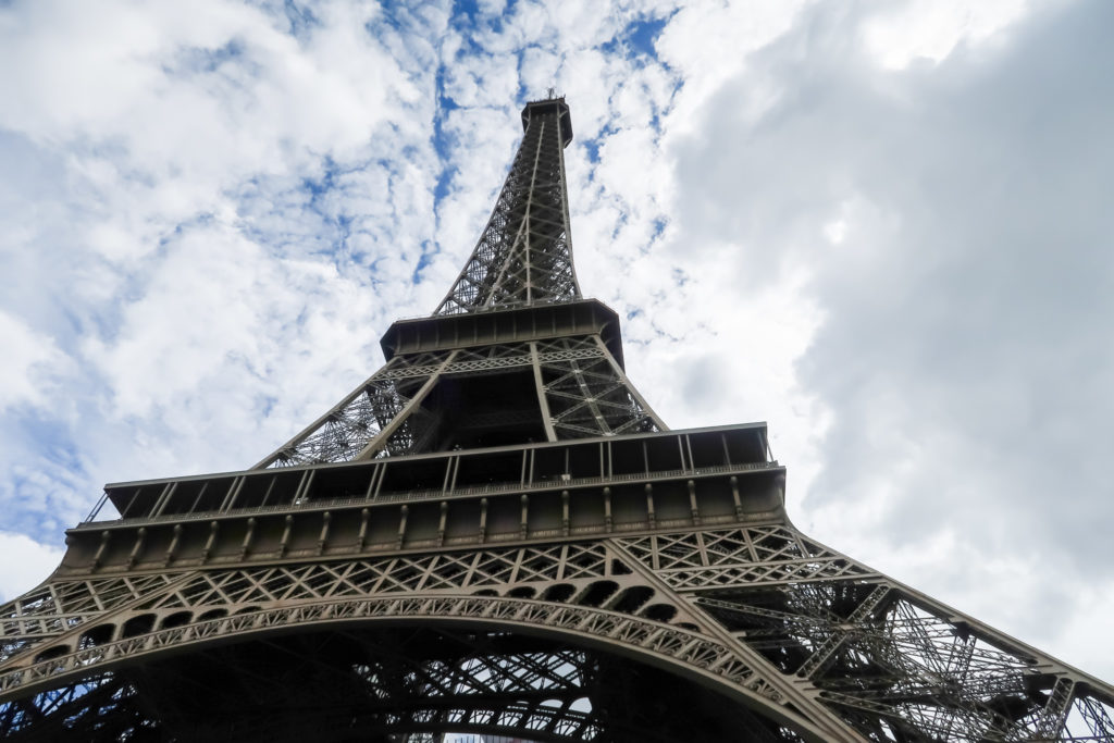 Eiffel Tower, a view from below