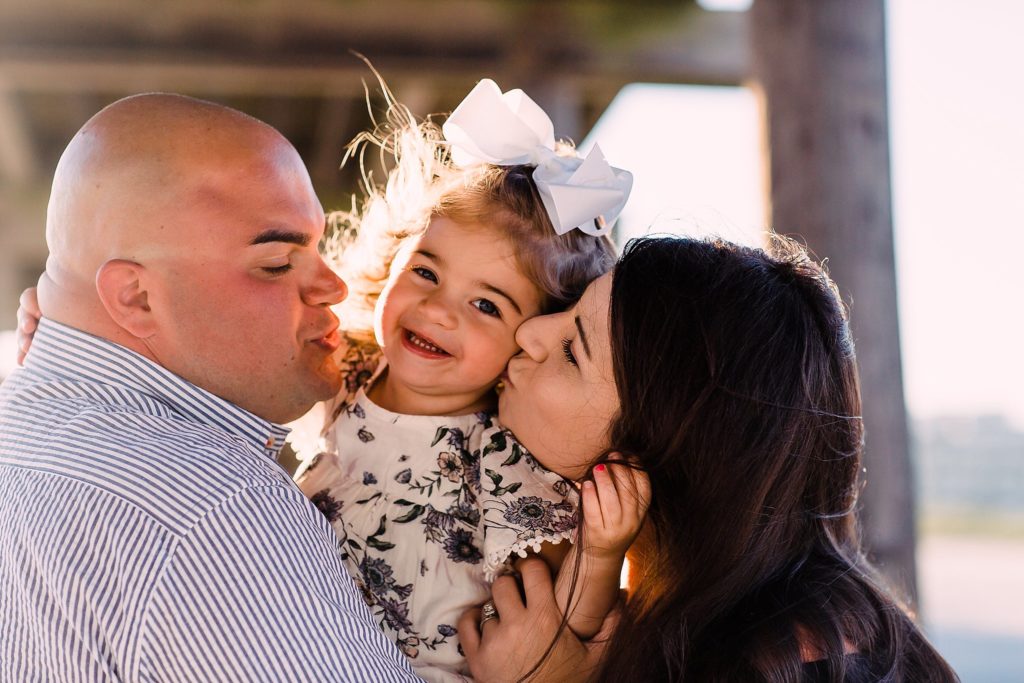 White bows and sweet smiles