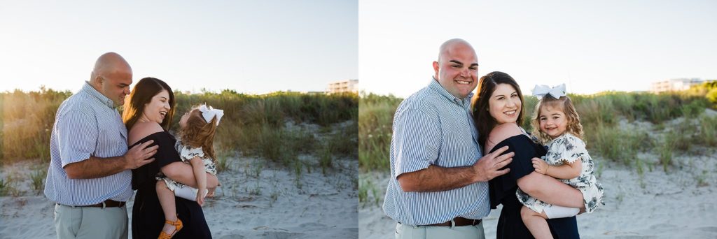 family love and hugs at sunset